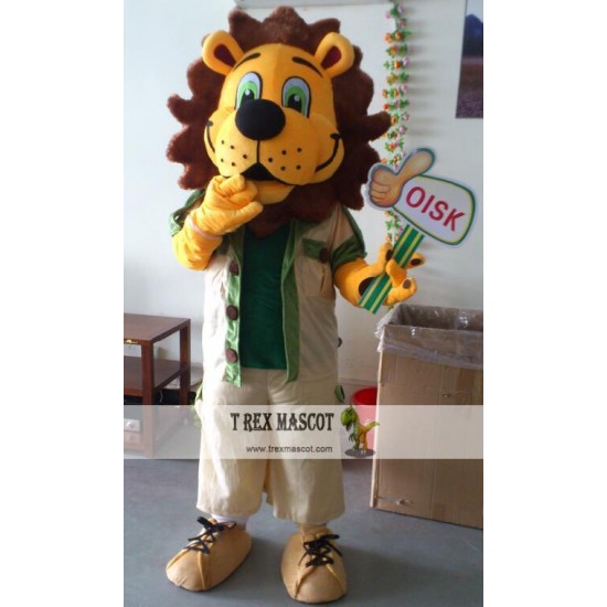 Roarie Lion Mascot Costume Celebration Carnival Outfit