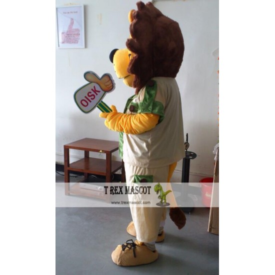 Roarie Lion Mascot Costume Celebration Carnival Outfit