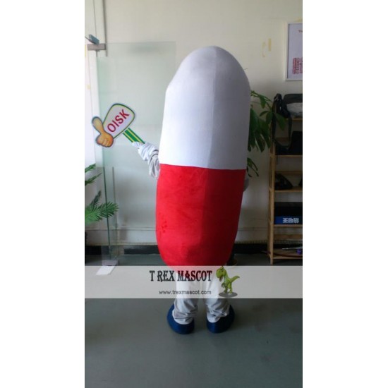 Capsule Pills Mascot Costume Celebration Carnival Outfit