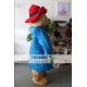 Cartoon Bear Hat Mascot Costume Celebration Carnival Outfit