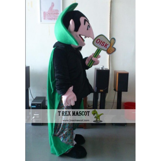 Court Von Count Mascot Costume Celebration Carnival Outfit