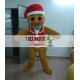 Gingerbread Man Mascot Costumes Christmas Womens / Mens Mascot