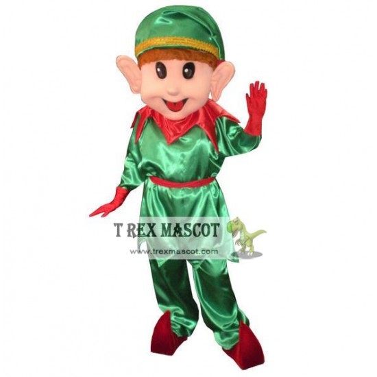 Adult Christmas Elf Mascot Costume