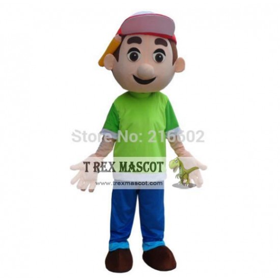 Handy Manny Mascot Costume Tool Boy Mascot Costume