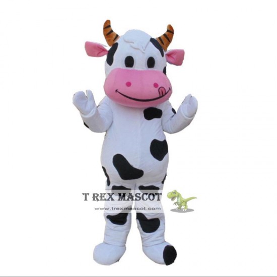 Farm Dairy Cow Mascot Costume Cartoon