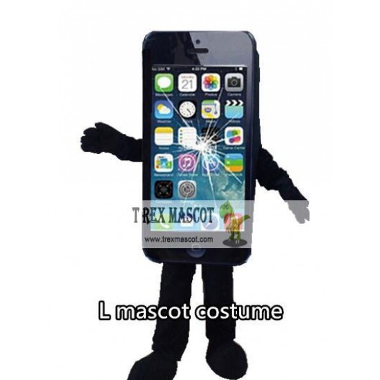 Damaged Broken Iphone Phone Mascot Costume Iphone Mascot Costume