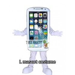 Damaged Broken Iphone Phone Mascot Costume Iphone Mascot Costume