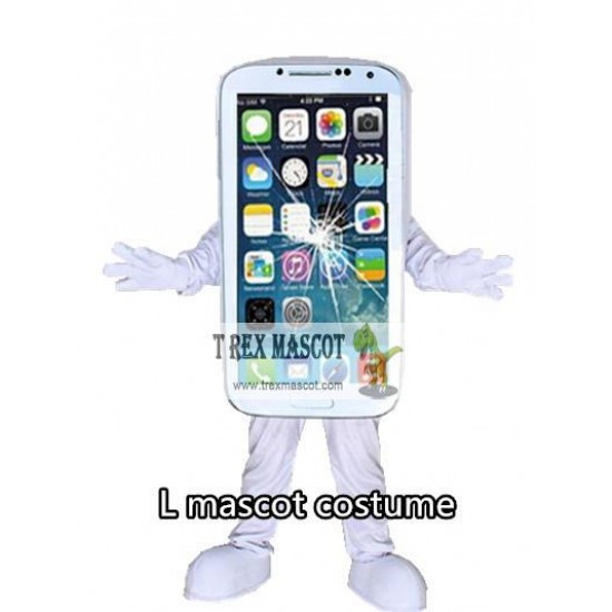 Damaged Broken Iphone Phone Mascot Costume Iphone Mascot Costume