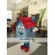 Mascot Blue House Cartoon Mascot Costume