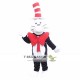 Animal Cat In The Hat Plush Adult Mascot Costume For Christmas