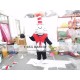 Animal Cat In The Hat Plush Adult Mascot Costume For Christmas