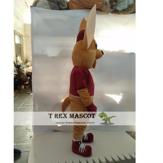 Bouncy Kangaroo Adult Mascot Costume For Christmas