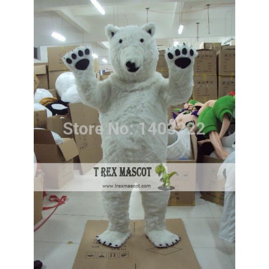 Polar Bear Mascot Costume Polar Bear Mascot Costume