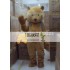 Brown Teddy Bear Gentleman Adult Mascot Costume