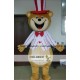 Happy Face Bear Mascot Costume Plush Bear Costume