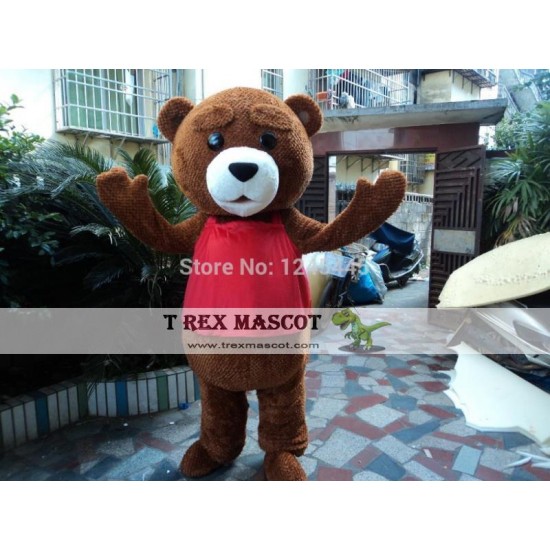 Adult Plush Teddy Bear Mascot Costume