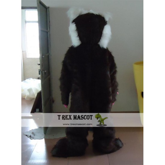 Black & White Wolf Costume Fur Wolf Mascot Costume