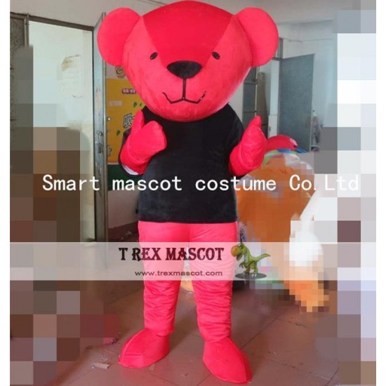 Bear Costume Adult Red Bear Mascot Costume