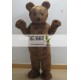 Furry Brown Teddy Bear Mascot Costume For Adult