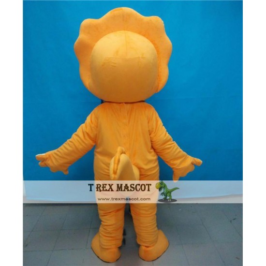 Costume For Adult Dragon Orange Dragon Mascot Costume