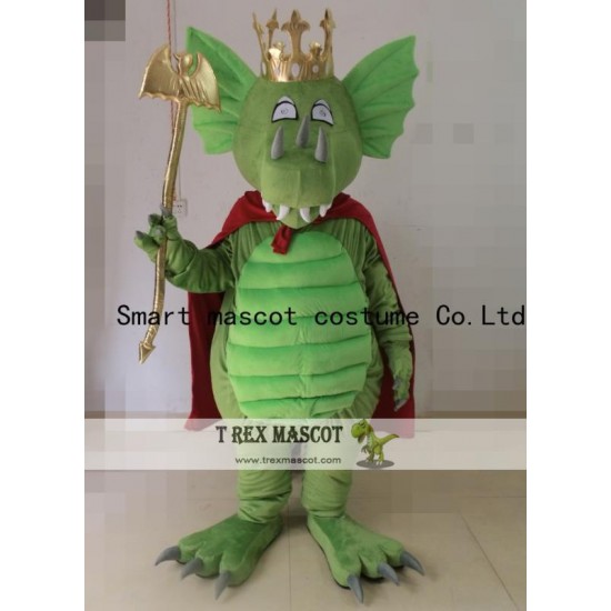 King Dragon Mascot Costume Adult Dragon Costume