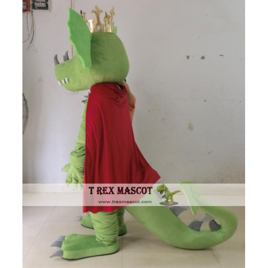 King Dragon Mascot Costume Adult Dragon Costume