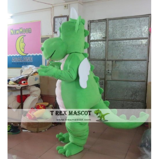 Adult Dragon Mascot Costume With Wings