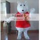 Dress In Red Bear Mascot Costume Adult Bear Costume