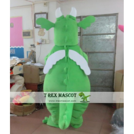 Adult Dragon Mascot Costume With Wings