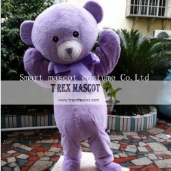 Purple Bear Costume Adult Teddy Bear Mascot Costume