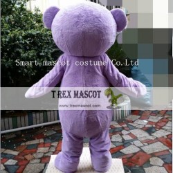 Purple Bear Costume Adult Teddy Bear Mascot Costume