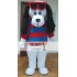 Black Furry Long Ears Puppy Dog Mascot Costume For Adult