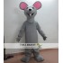 Happy Grey Rat Mouse Mascot Costume Adult Mouse Costume