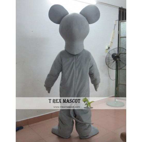 Happy Grey Rat Mouse Mascot Costume Adult Mouse Costume