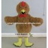 Furry Brown Rooster Costume Adult Rooster Mascot Costume