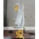 Adult White Furry Pelican Mascot Costume