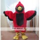 Furry Red Bird Mascot Costume Adult Parrot Costume