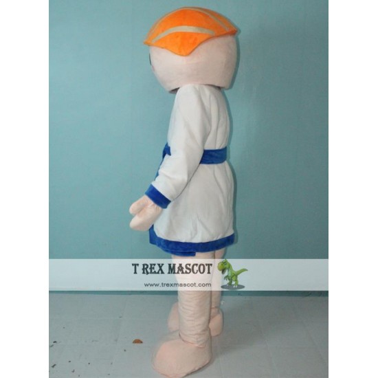 Japan Salmon Fish Sushi Boy Mascot Costume For Adult