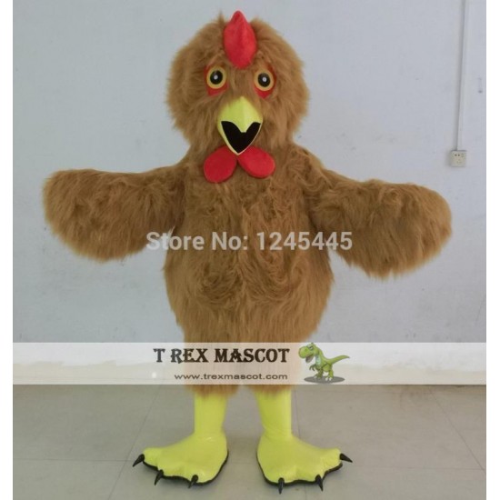 Rooster Animal Mascot Plush Adult Chicken Mascot Costume