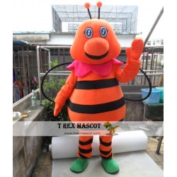 Adult Orange Bee Mascot Costume
