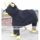 2 Persons Wear Black Bull Cow Mascot Costume For Adult