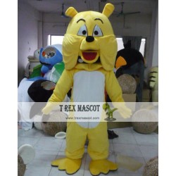 Adult Yellow Adult Bulldog Mascot Costume