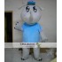 Grey Rhinoceros Mascot Costume For Adult