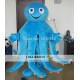 Blue Octopus Mascot Costume For Adults