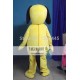 Adult Yellow Puppy Dog Mascot Costume With Black Ears