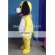 Adult Yellow Puppy Dog Mascot Costume With Black Ears