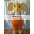 Golden Adult Elephant Mascot Costume