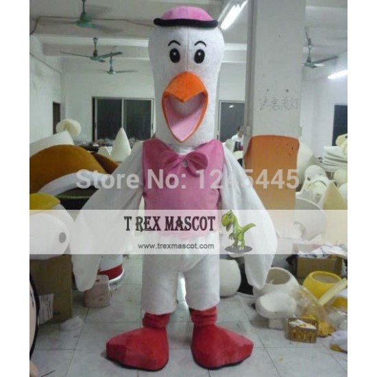 Adult Crane Mascot Costume