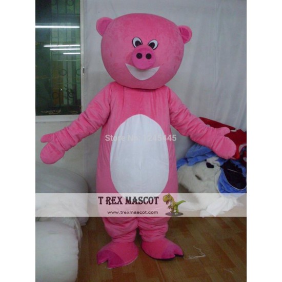 Adult Pig Mascot Costume