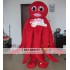 Adult Red Octopus Mascot Costume